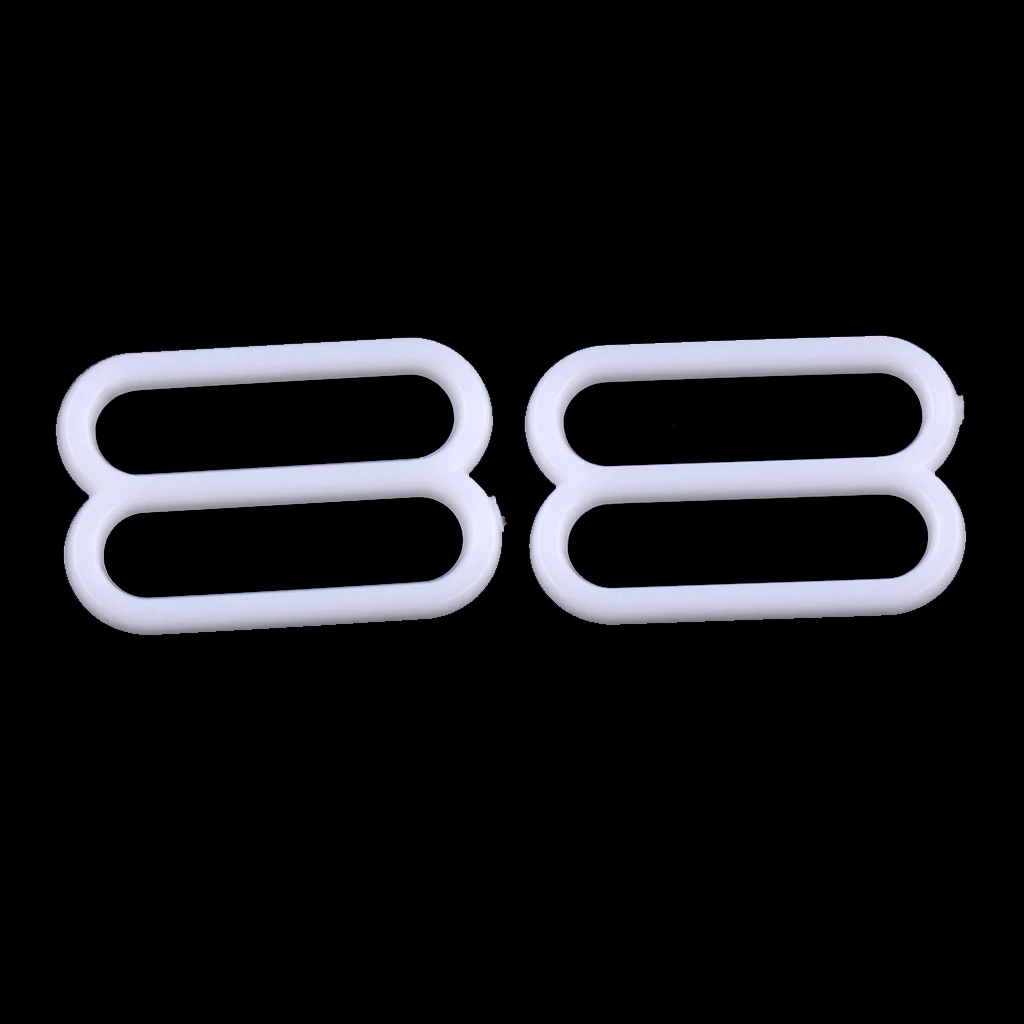 100Pcs 8mm/15mm Plastic Bra Headband Replacement Adjustment Buckles Underwear Sliders Rings Clips Sew Lingerie Bikini Adjusters