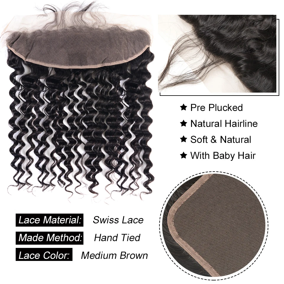 Beaufox-Oreille-Dentelle-Frontale-Fermeture-Avec-des-Faisceaux-Br-silien-Vague-Profonde-3-Bundles-Avec-Frontale