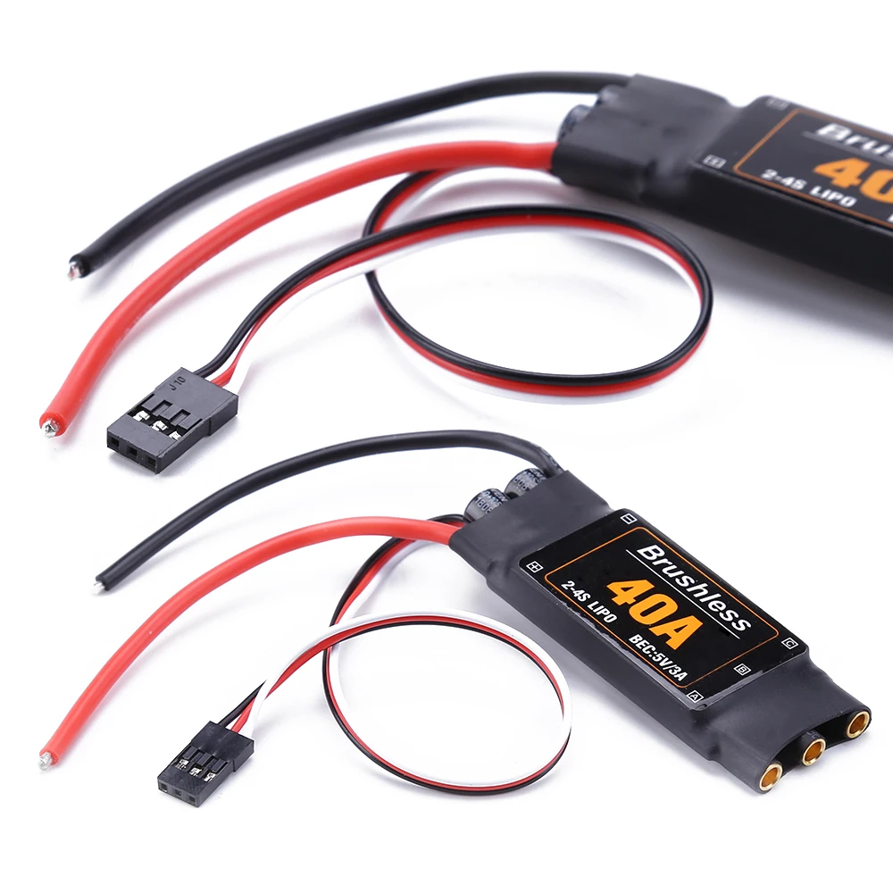 RC ESC бесщеточный контроллер скорости 40A 2 4S с 5 В 3 А UBEC для FPV Quadcopter Самолеты