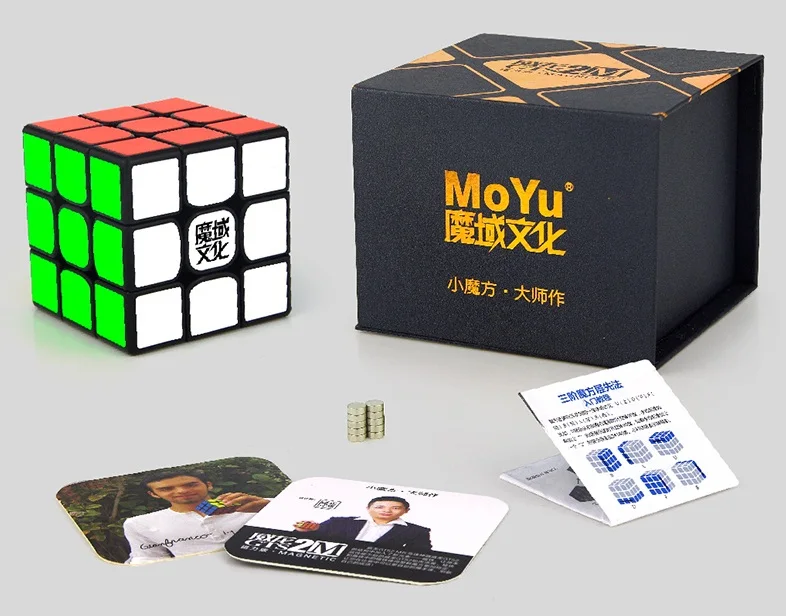 WitEden Super 3x3x5 I Cube Новое поступление MoYu 3x3x3 Weilong GTS2M версия II Магнитная Волшебная пластиковая головоломка скоростной куб детские игрушки - Цвет: GTS2M Black