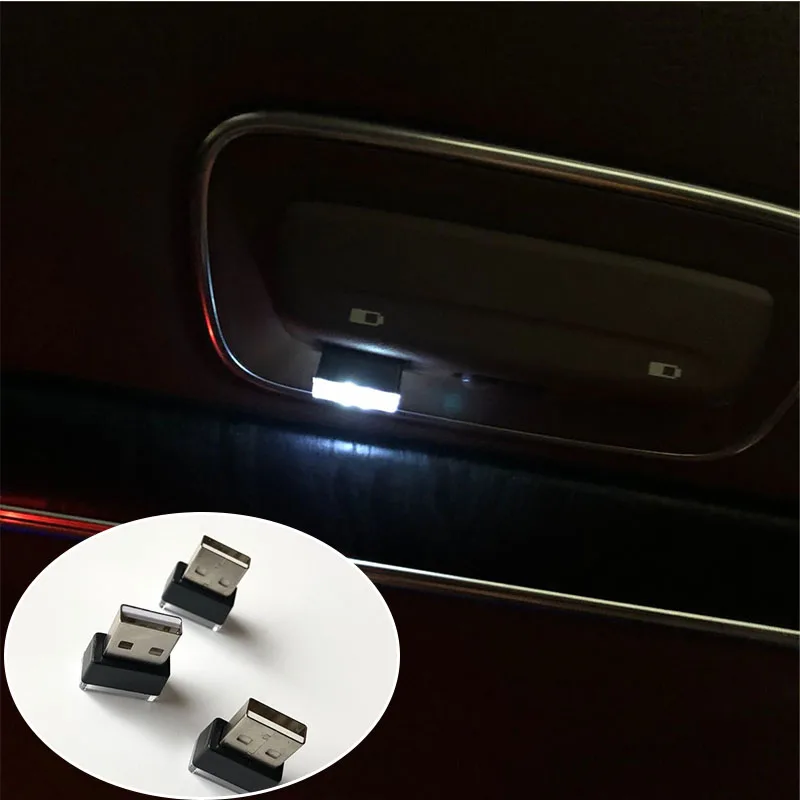 Car USB LED Atmosphere Lamp for Toyota Camry Corolla RAV4 Yaris Highlander Land Cruiser PRADO Vios Vitz Reiz succeed Aqua | Автомобили и