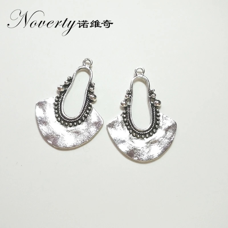 New Fashion 5pcs 40*29MM Retro Zinc Alloy Silver Charms Pendant for DIY Jewelry Earring Accessories New Fashion 5pcs 40*29MM Retro Zinc Alloy Silver Charms Pendant for DIY Jewelry Earring Accessories