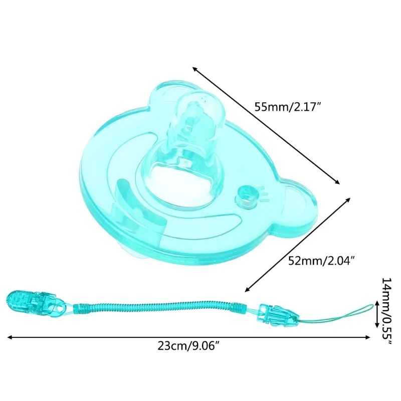

Food Grade Silicone Baby Pacifier Dummy Nipple Teethers With Pacifier Chain Gift