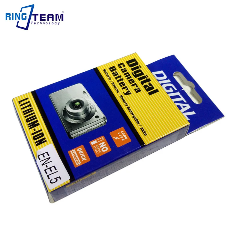 Цифровой аккумулятор ENEL5 для камер Nikon Coolpix P4 P80 P90 P100 P500 P510 P520 P530 P5000 P5100 5200 7900 P6000 3700