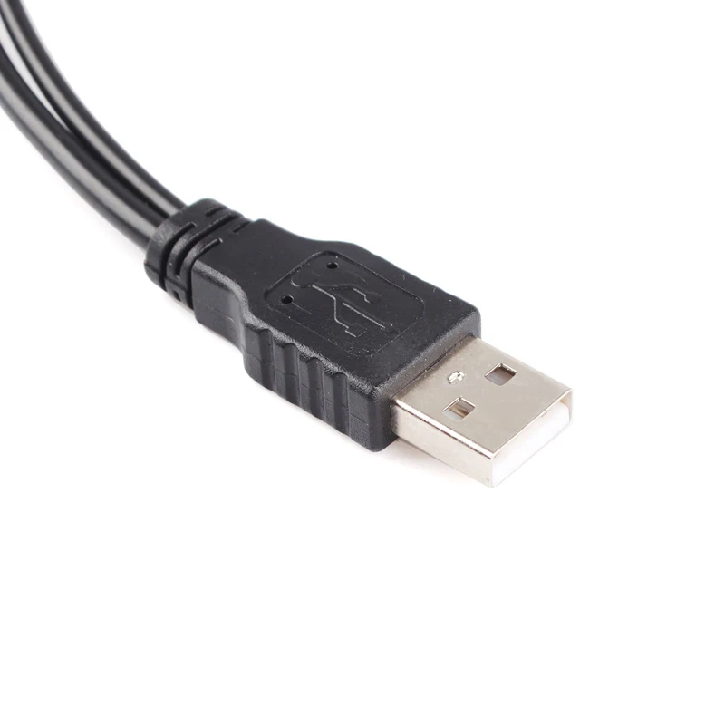 Двойной USB 2 0 до 5 дюймов 7 + 15pin SATA папа данных и кабель питания адаптер для &quotHDD SSD