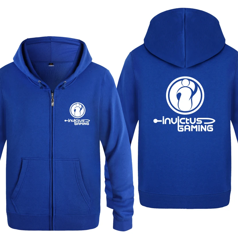  Dota Dota2 Game Sweatshirts Men 2018 Mens Zipper Hooded Fleece Hoodies Cardigans