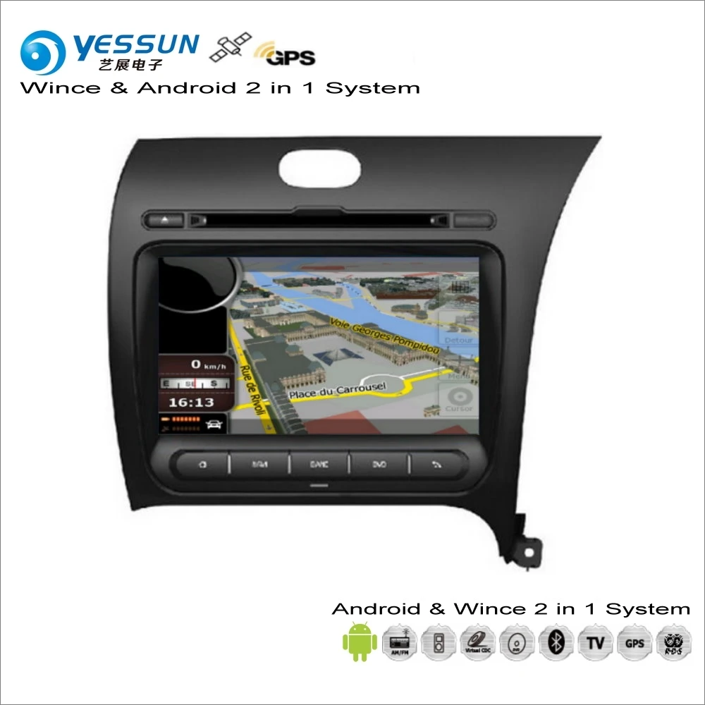 

YESSUN For KIA Cerato / Forte K3 2012~2016 RHD Car Android Multimedia Radio CD DVD Navigation Navi Audio Stereo Video GPS Player