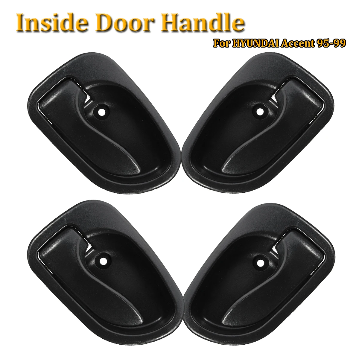 

4pcs Interior Inner Door Handle Front Rear Left Right For Hyundai Accent 1995 1996 1997 1998 1999 Auto Replacement Accessories