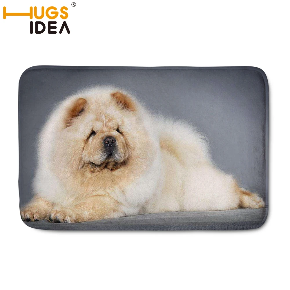 HUGSIDEA мягкие удобные коврики противоскользящие ковры Chowchow Собака Печатные ковры ванная кухня ковры коврики 59*40 см
