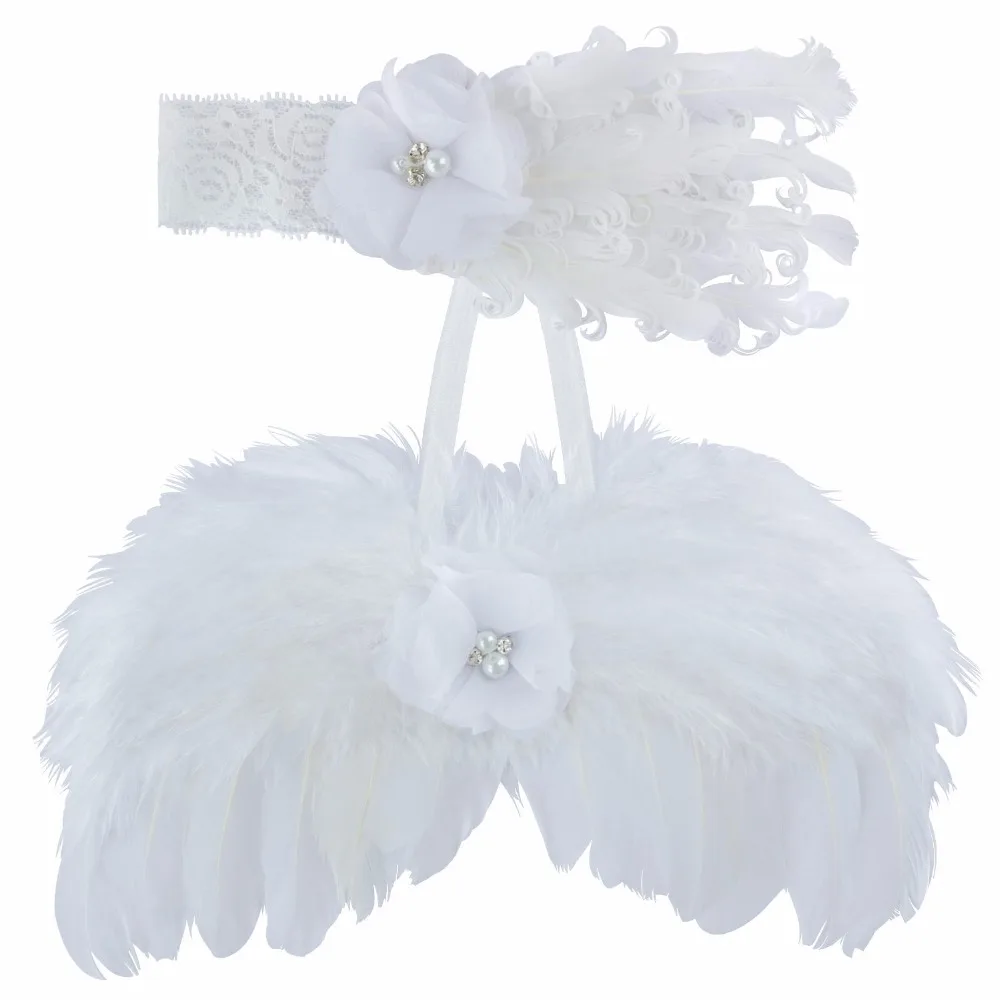 

Newborn Cute Style Angel Feather Wings Photography Props With Headband