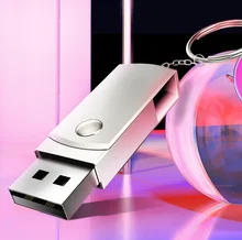 Portable Metal USB Flash Drive 64GB 32GB 16GB 8GB Flash Drive Portable 128GB Memory Stick Pendrive