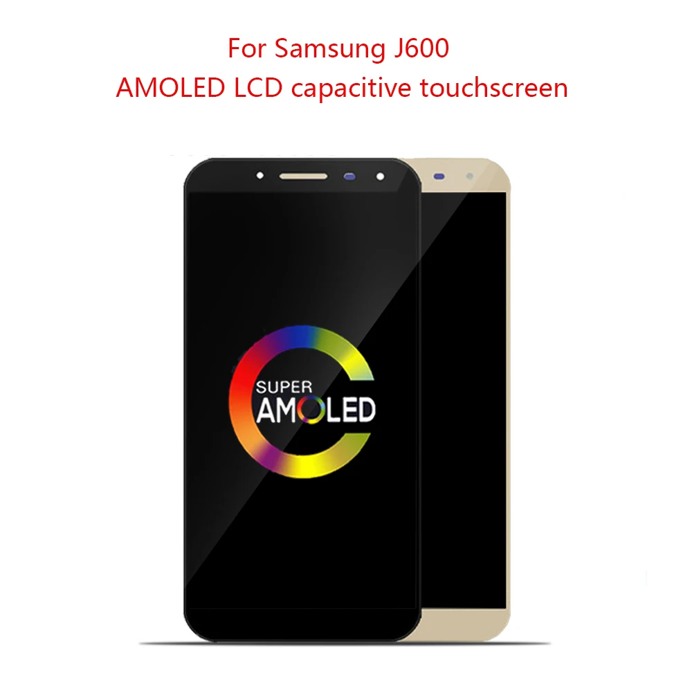 Оригинальный AMOLED 5 6 &quotдля SAMSUNG Galaxy J600 ЖК дисплей сенсорный экран в сборе