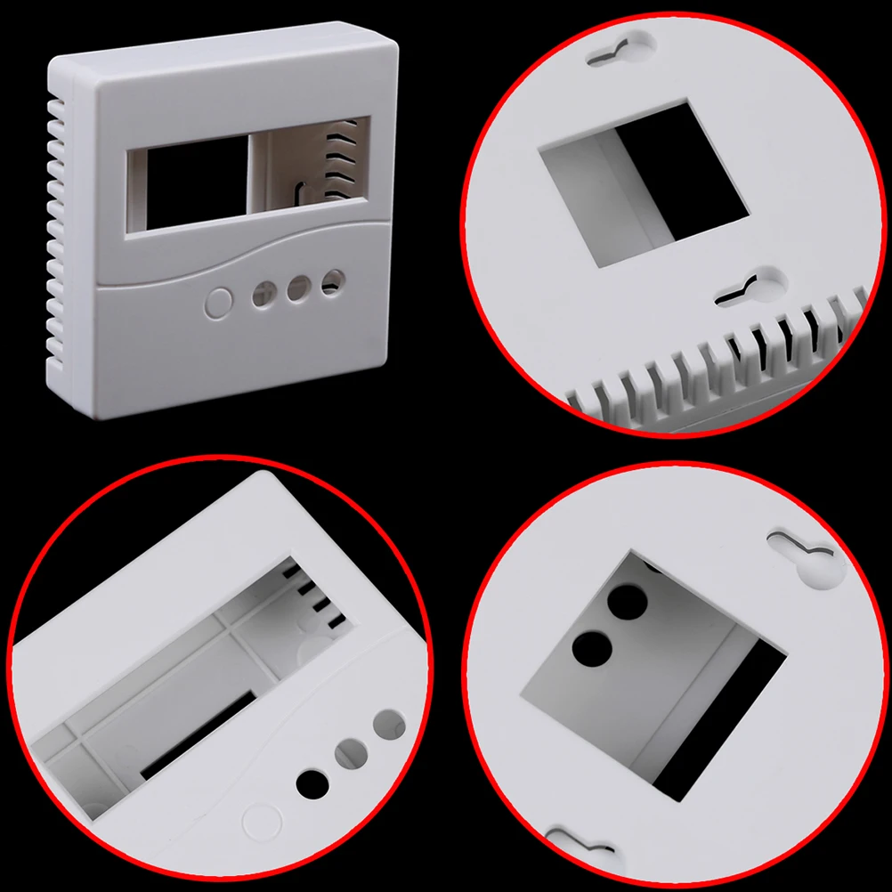 1 шт. белый 8,6x8,6x2,6 см 86 Пластиковый корпус для проекта чехол для DIY LCD1602 измеритель с кнопкой