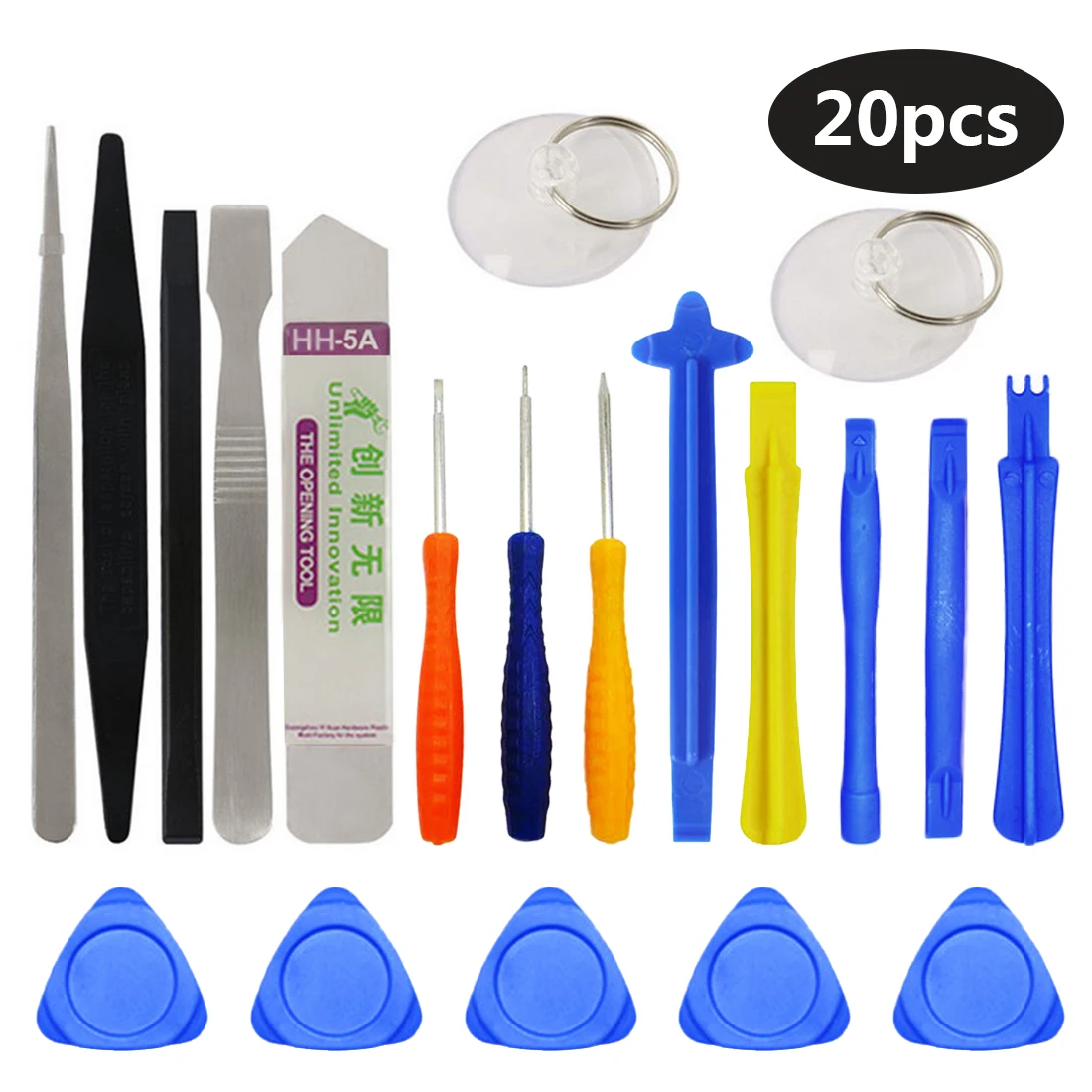 

Hand Tools Set 20 in 1 Screwdriver Set Mobile Phone Repair Tools Kit Spudger Pry Opening Tool for iPhone iPad Samsung Cell Phone