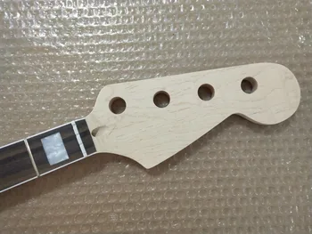 

Unfinished Jazz bass style guitar neck maple 20 fret rosewood fingerboard