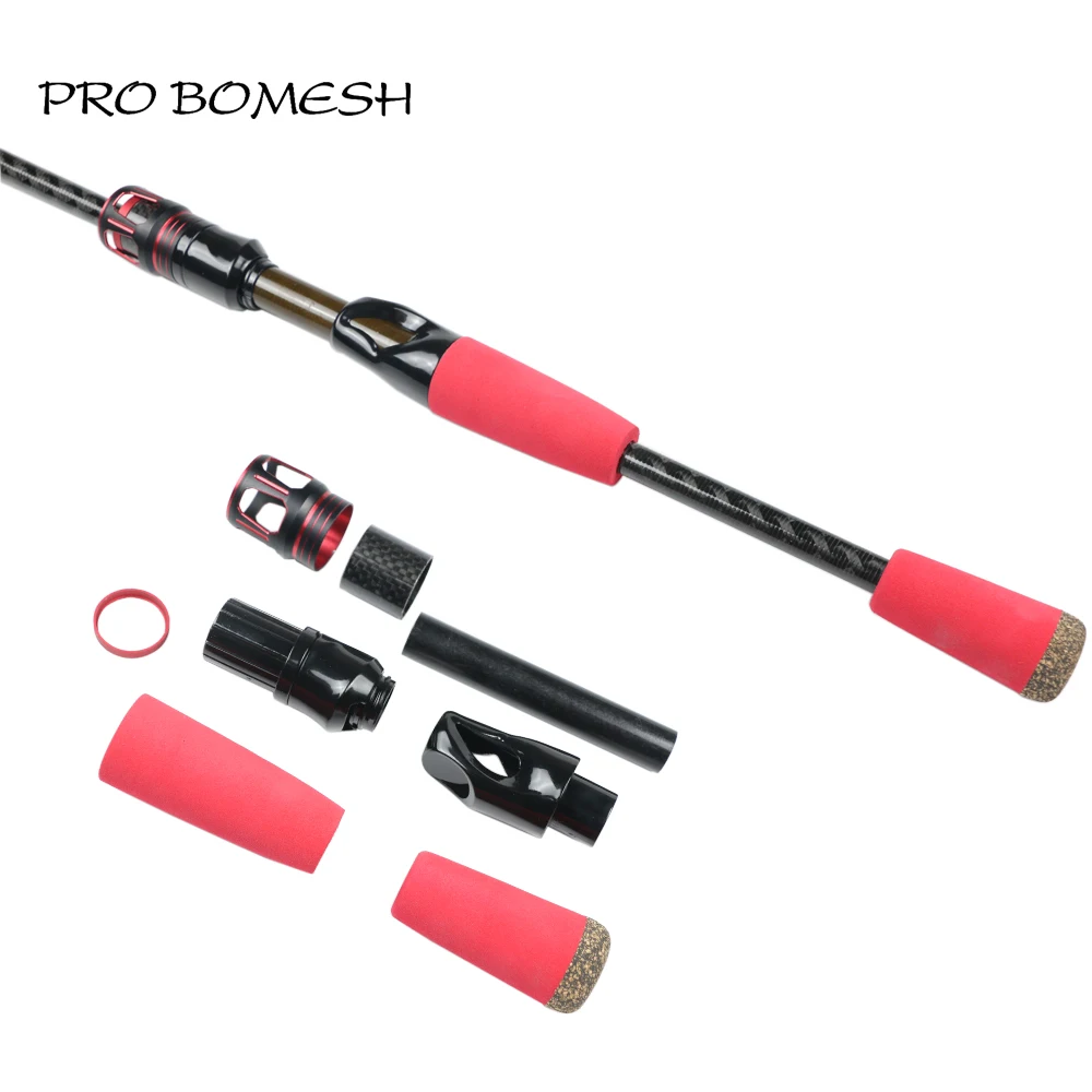 Pro Bomesh 1 комплект алюминиевая фиксирующая гайка + углеродная трубка 3K спиннинг