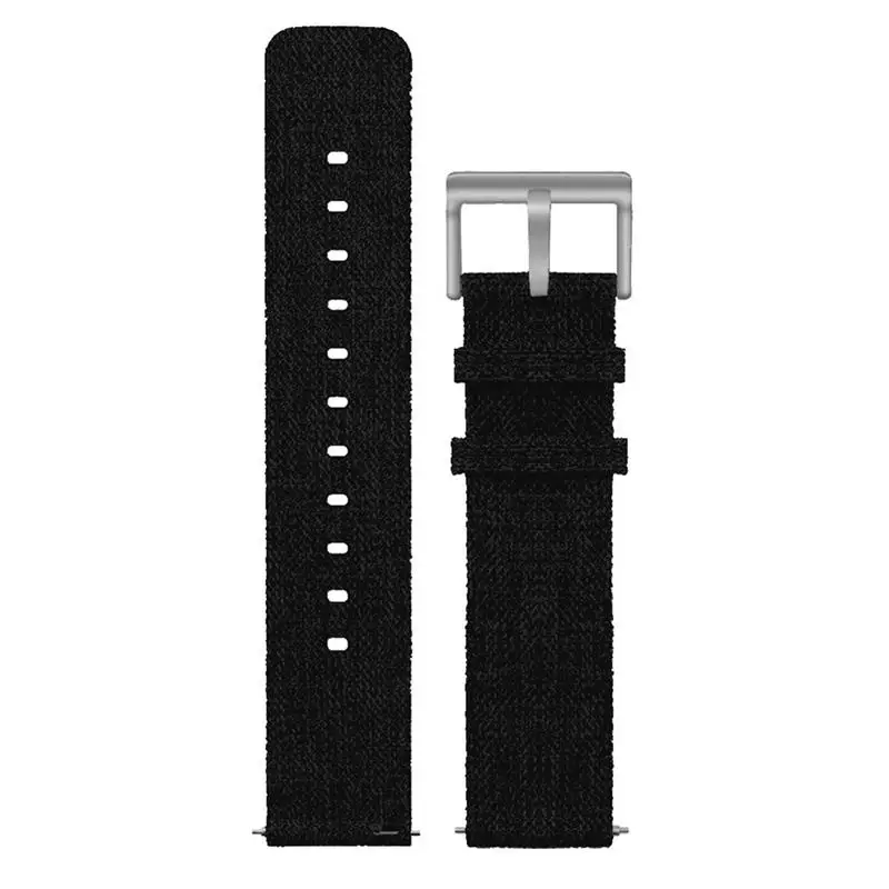 Премиум Холст Замена спортивные часы-браслет ремешок для Fitbit Versa Lite браслет 8 цветов - Цвет: Black