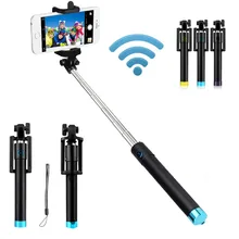 Мини Bluetooth селфи палка с кнопкой рукоятка-монопод универсальная селфи палка для iPhone 6 5 Android палки