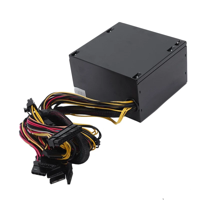 170 260 В макс 600 Вт блок питания Psu Pfc красный 12 см тихий вентилятор 24Pin 12В ПК