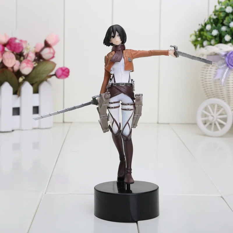 5pcs 14CM Attack on Titan Mikasa Ackerman PVC Action Figure Toys -in ... - 5pcs 14CM Attack On Titan Mikasa Ackerman PVC Action Figure Toys