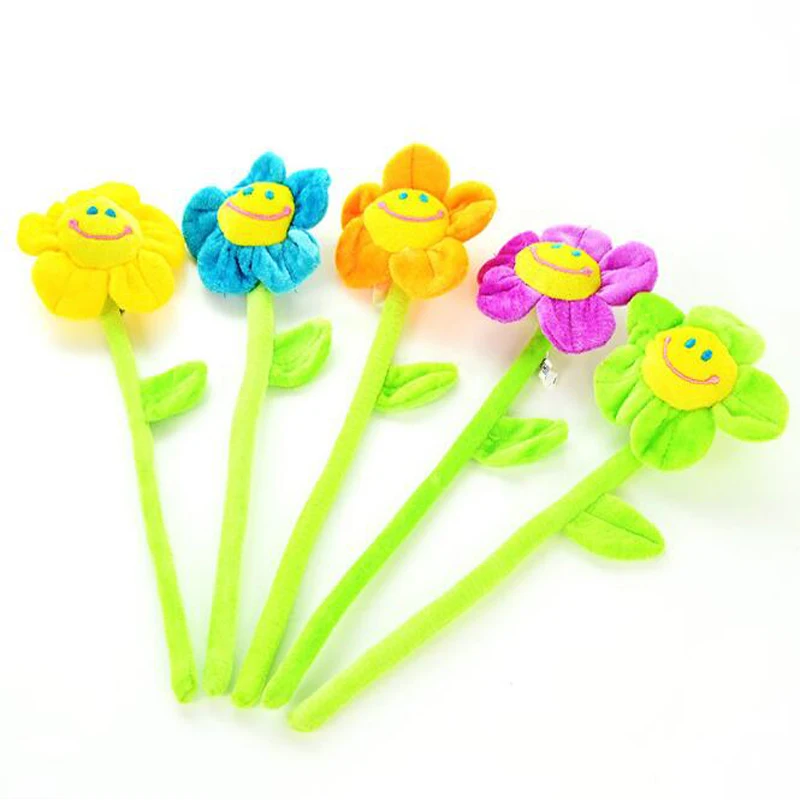 

Flexible DIY Flowers Smiling Face Valentine Day Plush Flower Decorative Flowers Wreaths The Curtain Accessories