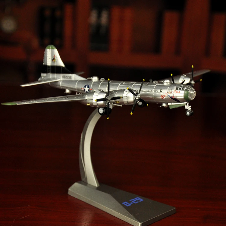 1:144 Американский B29 бомбардировщик самолет Второй мировой войны США B 29 модель