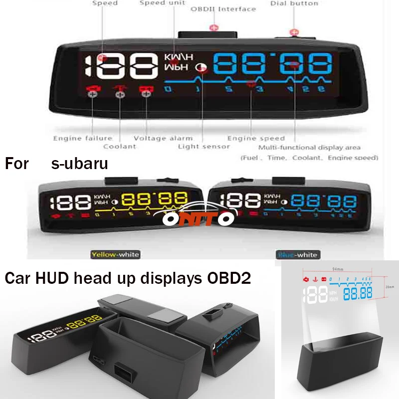 4F Автомобильный дисплей HUD OBD2 Авто head-up лампы дисплея для Tribeca Legacy Outback Impreza Forester WRX |