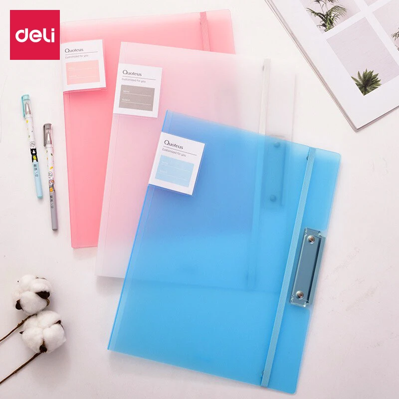 

Deli 1PCS Test Paper Filing Production Folder student Multi-Function Storage A3/A4 paper Report Document Contract File Folder