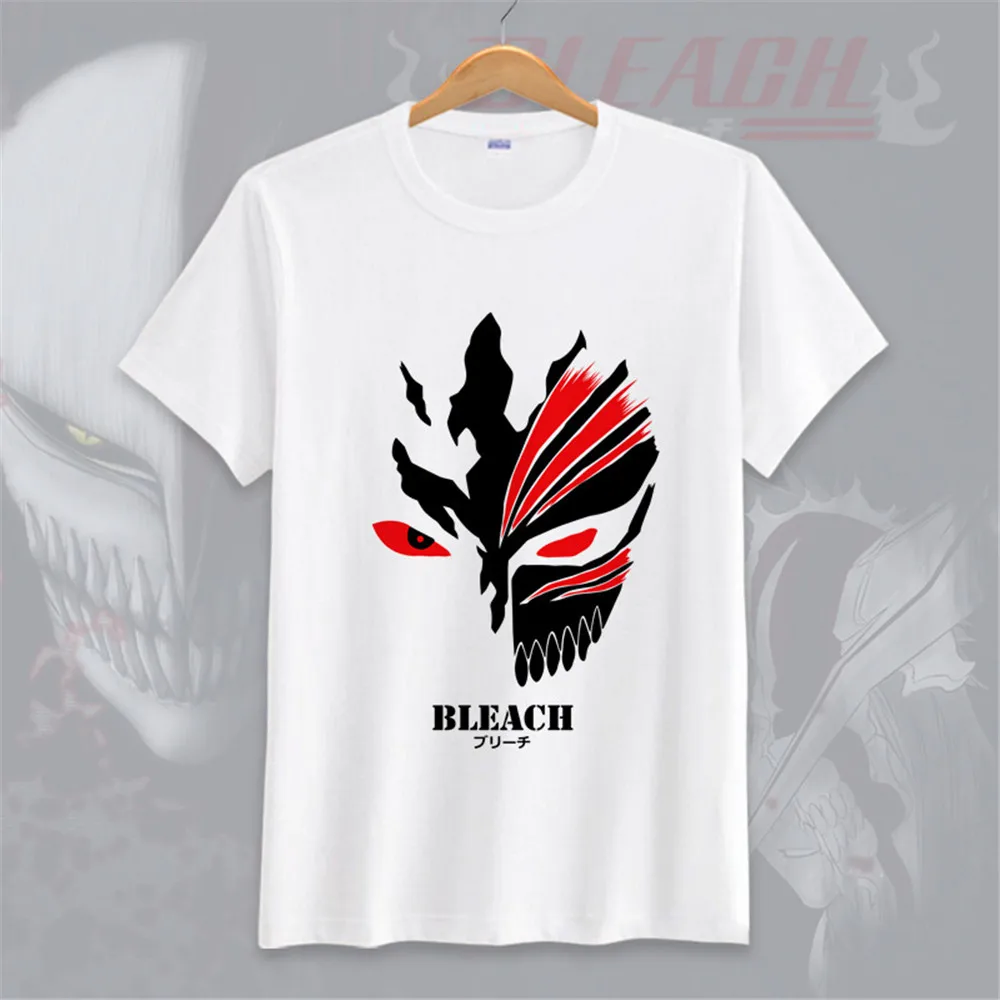 

Cosplay costume Summer Top Mens Casual Tees 3d Print Anime Bleach Kurosaki Ichigo T-shirt Men O-neck T shirt Tops