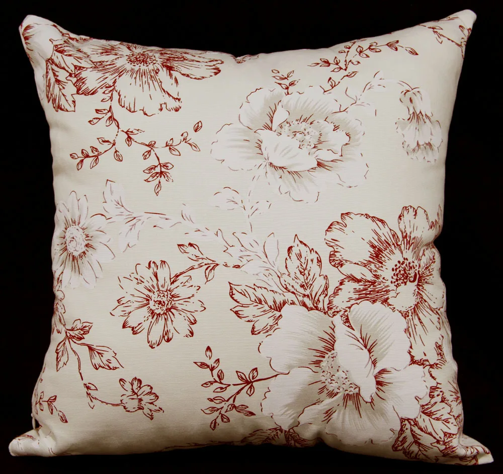 EA228 EA229 Plain Black Red Printed A grade 100 Cotton Canvas Cushion