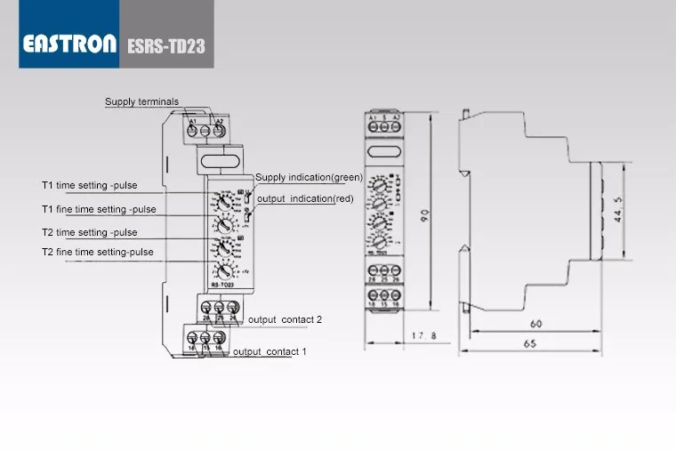 Doublestage реле времени ESRS-TD23