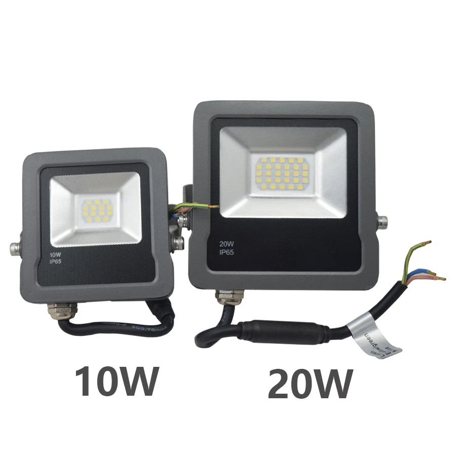 AC220V IP65 LED Floodlight 10W 20W 50W 100W Waterproof Spotlight Led Flood Light for Outdoor Garden Billboard Project Decor Lamp | Освещение