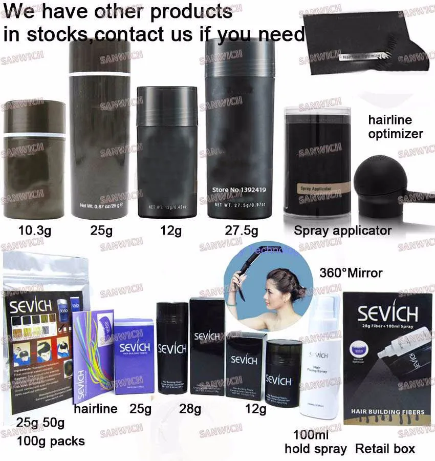 Garrafa + Servich Fibras de Construção de Cabelo Bolsa de Recarga Espessador de Cabelo Queda de Cabelo Vazio Mais Completo 10 Cores 25g 100g 11 Computers & Electronics