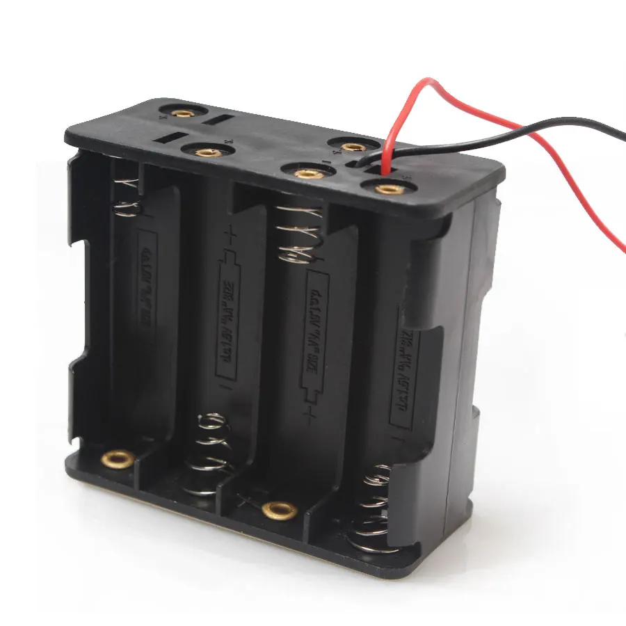 100PCS Battery Holder 12V 8*AA Extern Battery Eletronics AA Holder Back