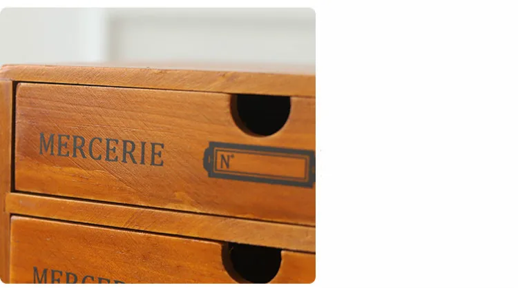 Винтажный деревянный шкаф для хранения ящиков ювелирные изделия косметический ящик для хранения Контейнер-корзина ящики для всякой всячины Органайзер ремесло сокровище чехол