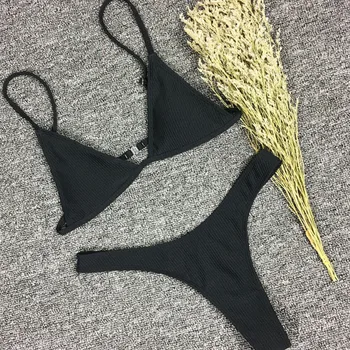 

Brazilian bikini Thong pants Swimsuit Push Up Swimwear Bandage Cut Out Bikini Set Halter Beach Bathing Suits Swim Wear Biquini