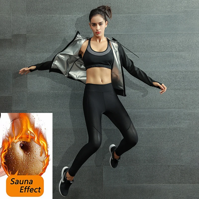 

Women Running Set Hot Shapers Sweat Body Shaper Weight Lose Fat Burne Stretch Slimming Exercise Sport yoga activewear