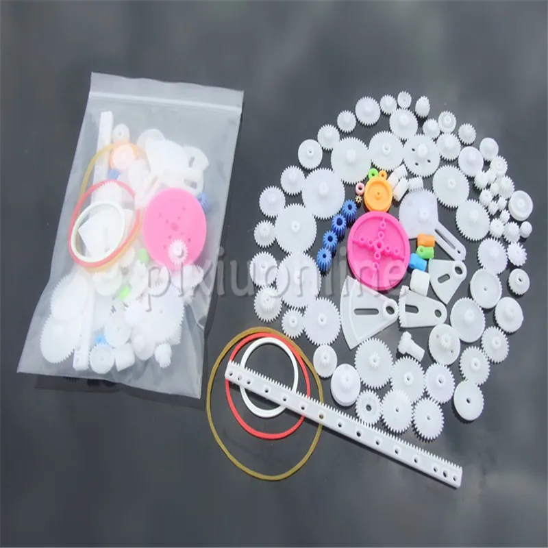 85pcs/pack K841b 85 Plastic Gears Pack without repetition DIY Technology Model Making