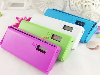 

Hot selling 5 x 18650 Batteries Plastic Power Bank Shell Box with Battery Indication LCD Screen & Dual USB Output