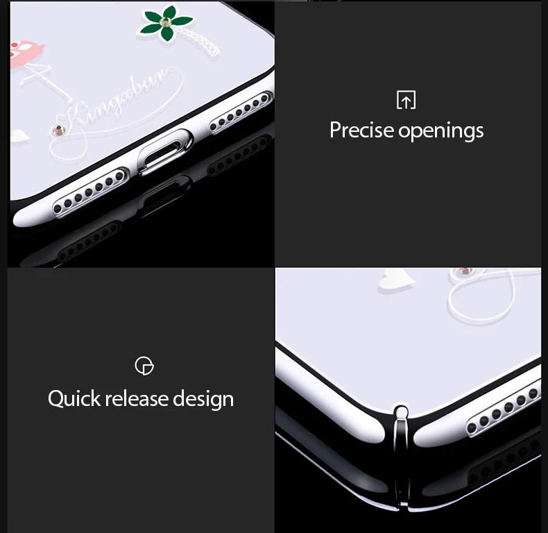 KINGXBAR for iPhone Xs Cover Cute Transparent Cover for iPhone Xs Max Case Crystals from Swarovski for Apple iPhoneXs Coque Capa (11)