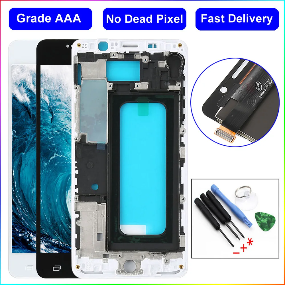 

For SAMSUNG A5 2016 Display For SAMSUNG A5 2016 A510 A510M SM-A510F LCD Display Digitizer Touch Screen For SAMSUNG A5 2016 lcd