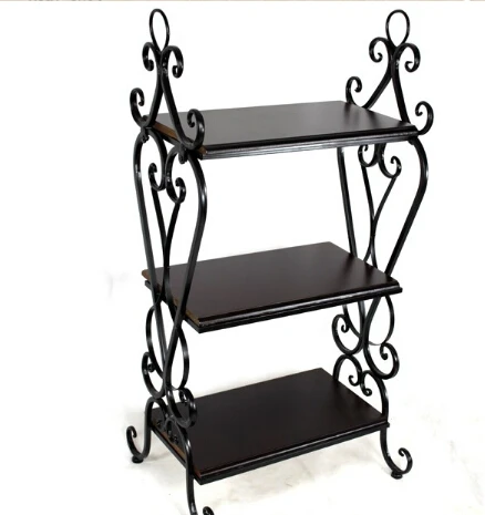 Us 155 2 20 Off European Wrought Iron Shelf The Sitting Room Multi Layer Retro Magazine Rack Real Wood Floor Of Small Tea Table In Us 155 2 20 Off European Wrought Iron Shelf The Sitting Room Multi Layer Retro Magazine Rack Real Wood Floor Of Small Tea Table In