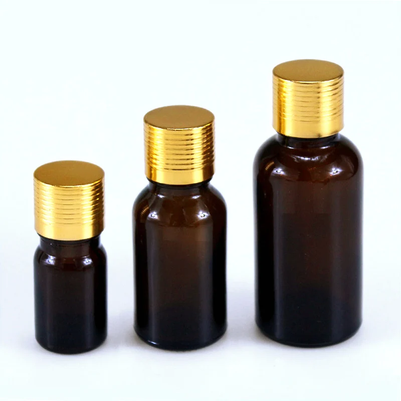 Frascos de Vidro Portáteis do Óleo Essencial da Garrafa Teste da Amostra do Tampão Conta-gotas de 5ml10ml15ml com o Redutor do Orifício e a Garrafa do Teste Peças Lote Ambarino da Amostra do Tampão 50 - 2 Cheap Garrafas reutilizáveis
