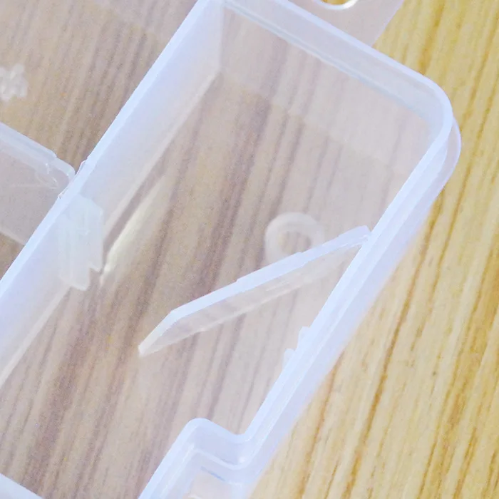 Небольшой 8 съемный ящик для хранения нескольких прямоугольных решетки Пластик ящик для хранения ювелирных изделий бисерные украшения производителей продажи