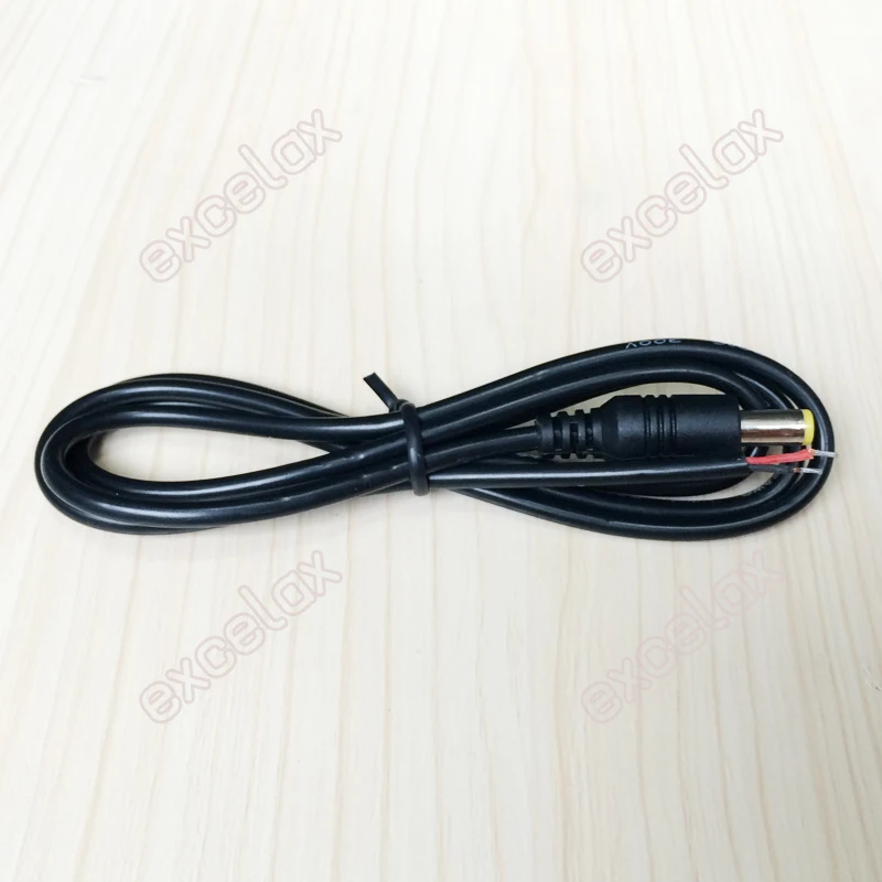 50PCS/Lot 100cm 5.5x2.1mm DC12V Power Supply Cable Male Jack Plug Connector CCTV Security Camera 1m 12V DC Power Lead Pigtail