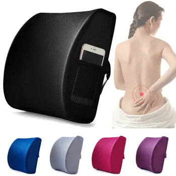 

Memory Foam Seat Chair Lumbar Back Support Cushion for Office Home Car TB Sale