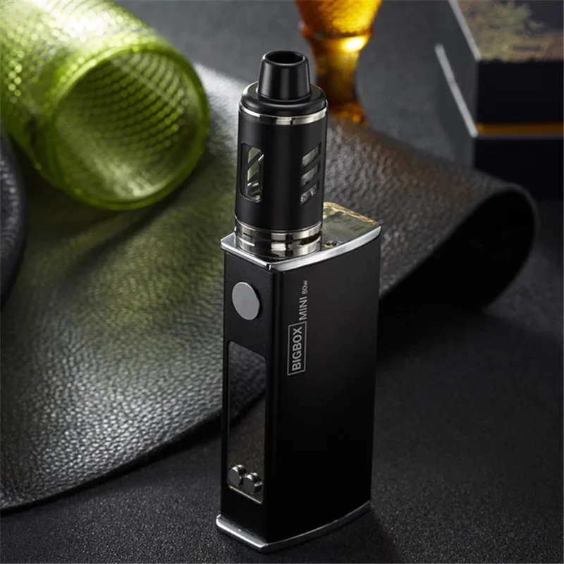 Электронная сигарета BIGBOX 80 Вт регулируемый Vape Mod Box Kit 2200 мАч батарея 3 мл бак 0.5ом распылитель катушки дыма испаритель