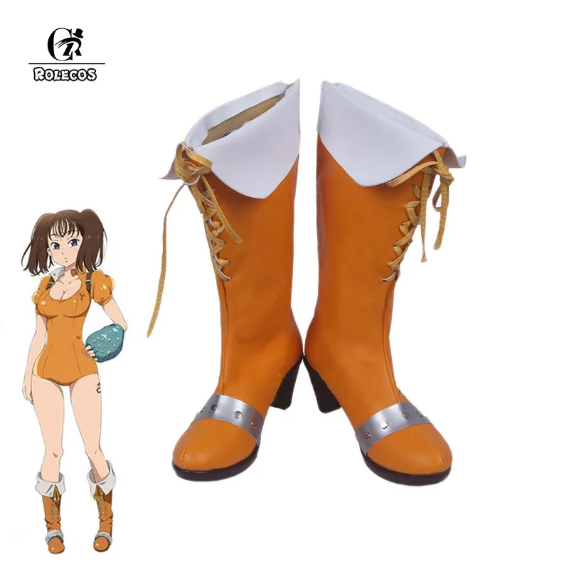 

ROLECOS Japanese Anime Seven Deadly Sins Cosplay Shoes Diane Cosplay Shoes Women Cosplay Costume Made Shoes