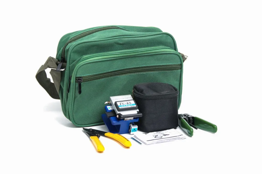 

Basic Loss Tester Fiber Optic Fttx Lose Toolkit with economy Fiber Optic Cleaver FC-6S and fiber stripper