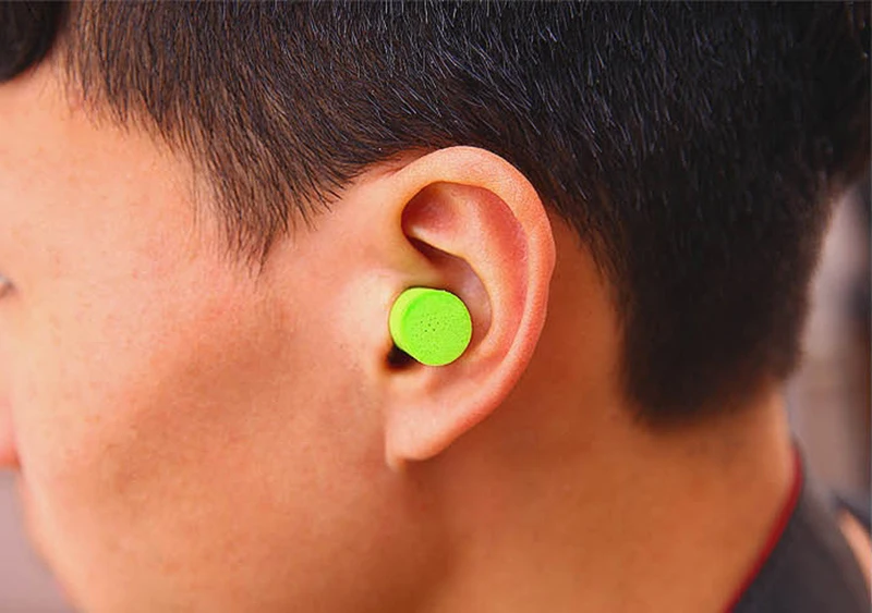 

HOT sale 1 Pairs Soft Foam Travel Sleep Noise Prevention Ear Plugs Random Color